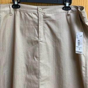 NWT Khaki Denim Skirt